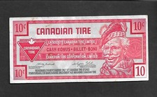 CANADA 1996 CANADIAN TIRE MONEY, NOTE OF 10c MODERATED CIRCULATED COND.