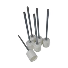 6 Weave Pole pegs for Dog Agility Equipment, Cut Your Own Poles to Length