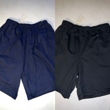 New MEN'S SOFFE GYM SHORTS CLASSIC HEAVYWEIGHT 7oz Cotton Blue or Black Sz M-XXL