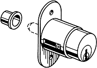 CERRADURA DE EMPUJE DE PUERTA CORREDERA CROMADA PULIDA con 2 LLAVES #2290PCH - Imagen 8 de 8