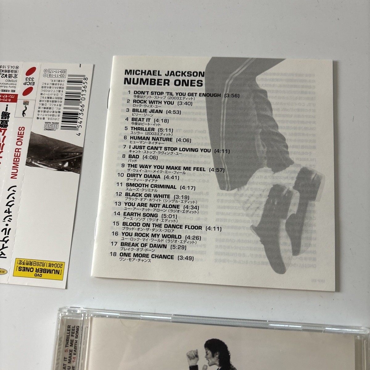 Michael Jackson - Number Ones (CD, 2003) Japan Obi Eicp-333 | eBay