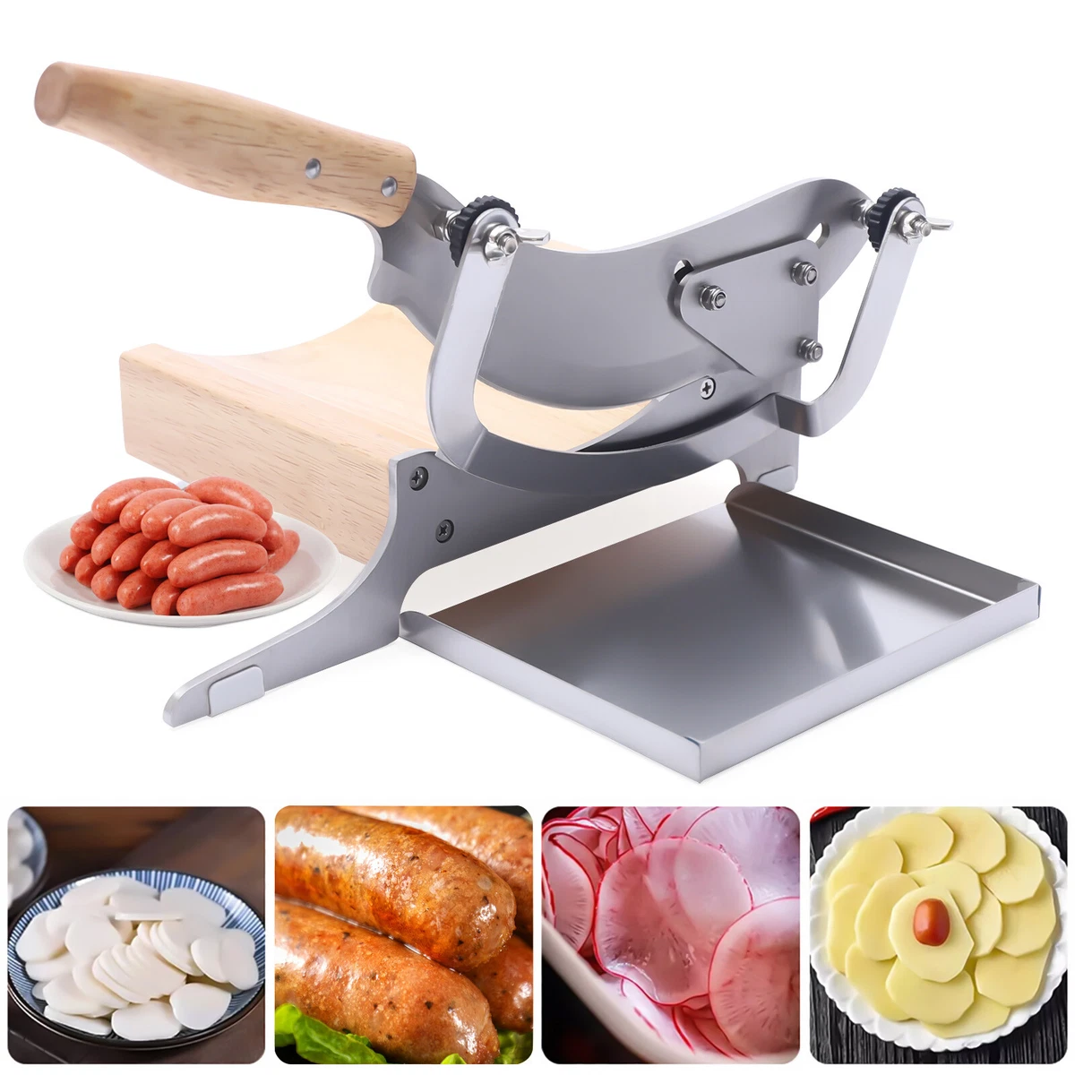 Manual Sausages Cutter Medicinal Materials Slicer for Ginseng Antler  Gastrodiae