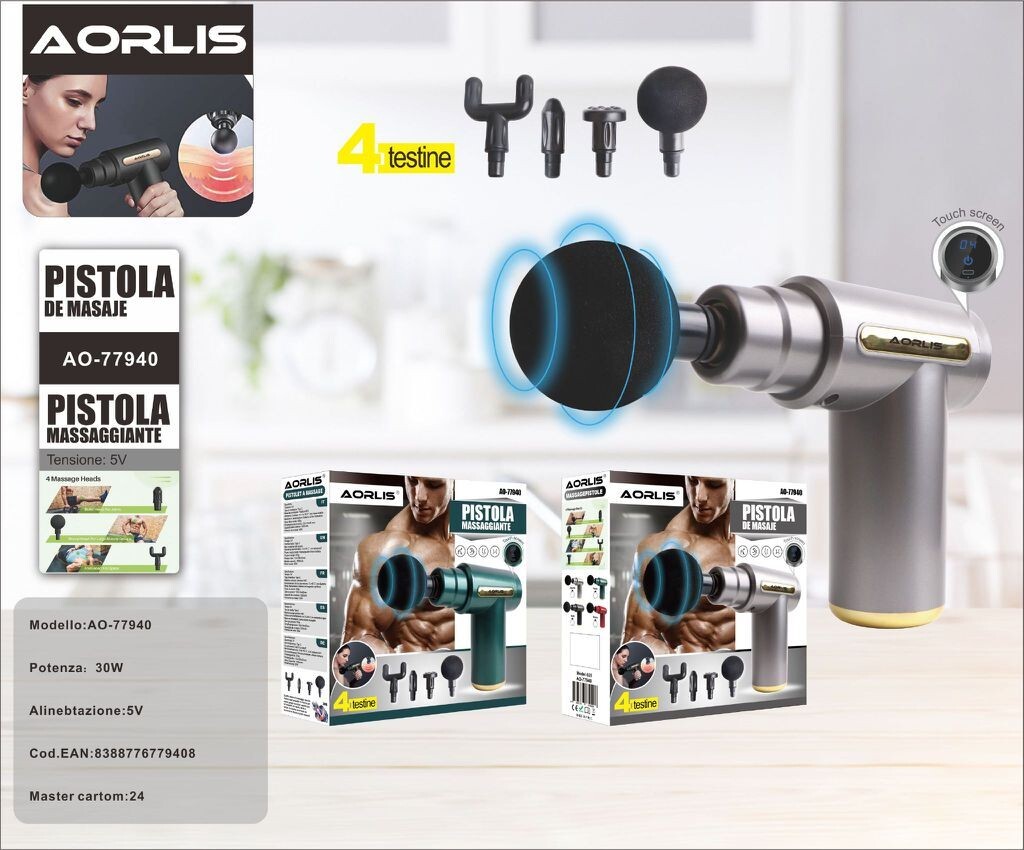 Recensione Pistola Massaggiante Aorlis AO-77940 Touch 30W