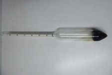 VINTAGE G.H.ZEAL LONDON GLASS HYDROMETER GAUGE SCIENTIFIC INSTRUMENT S60 / 60F