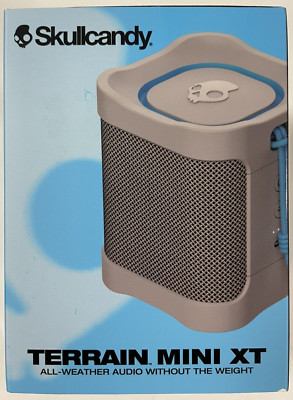 Skullcandy Terrain Mini XT All Weather Wireless Speaker Light Grey - NEW