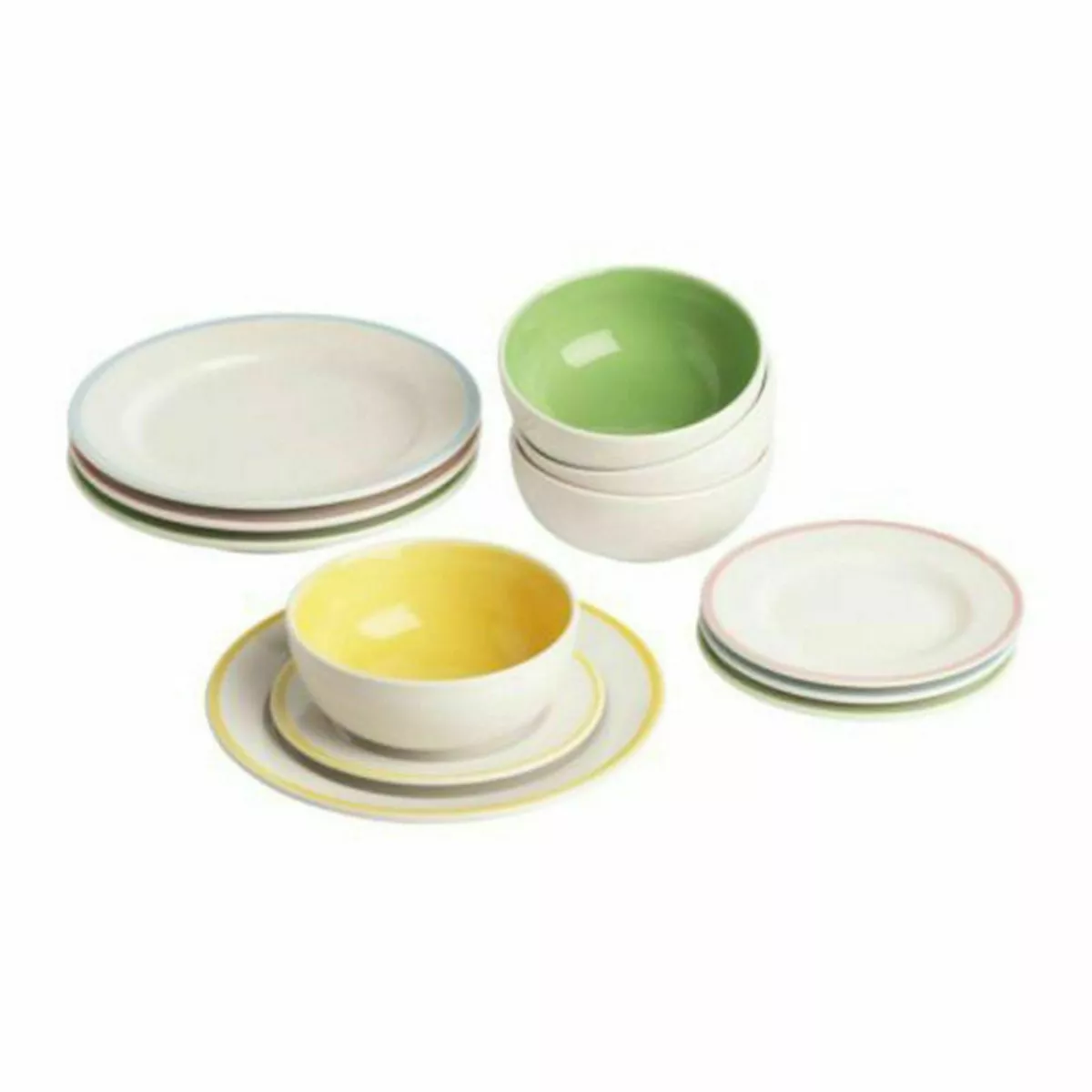 DUKTIG Dînette assiette/bol, 8 pièces, multicolore - IKEA