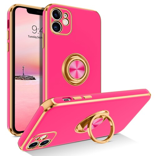 For iPhone 11 6.1" Case Shockproof Protective Rugged Cover & Golden Ring Holder - Bild 89 von 136