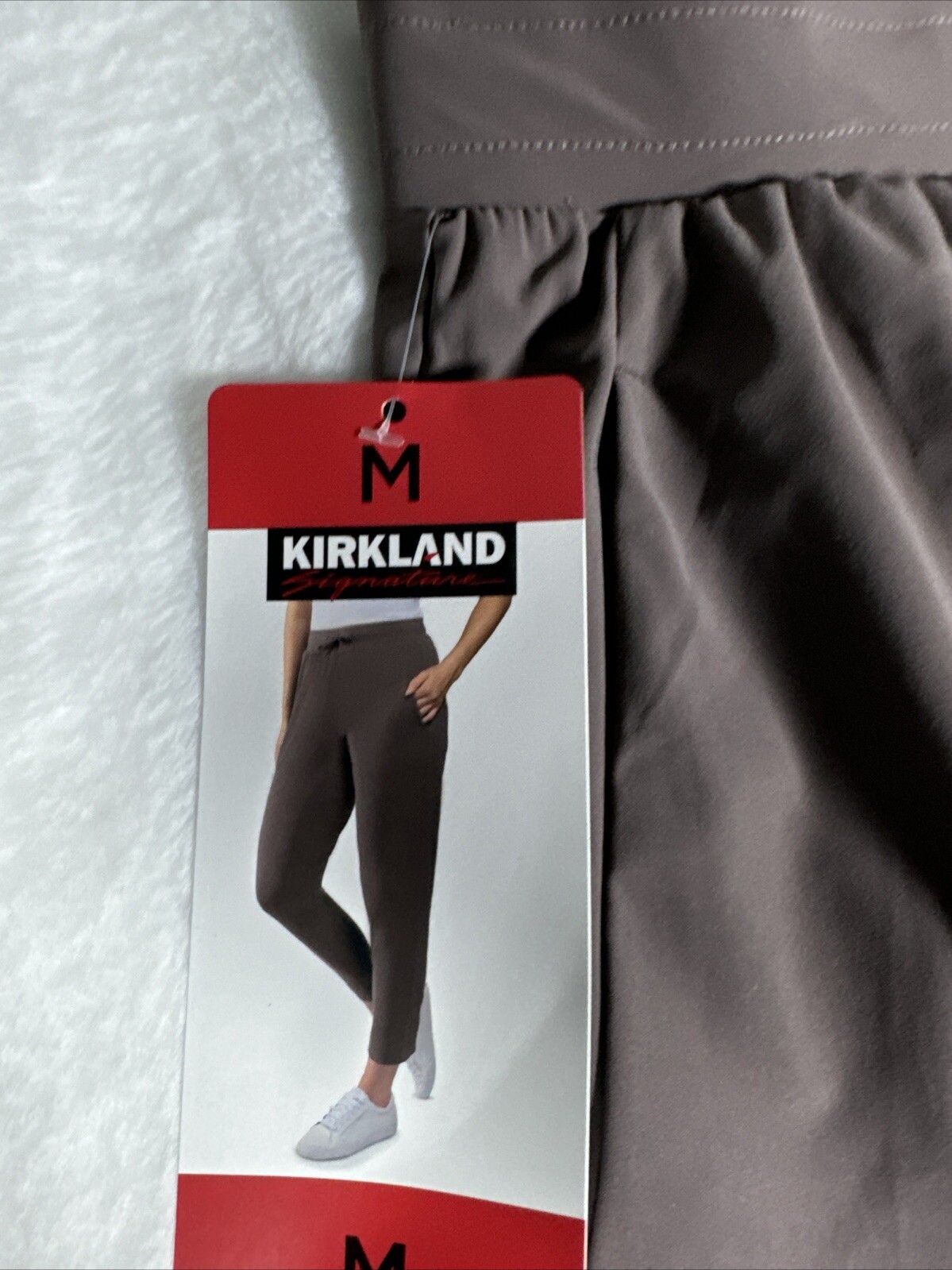 Kirkland Signature Ladies' Active Pants, Gray, Size M , color Hopsack