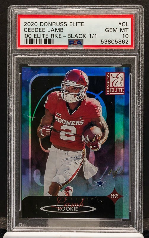 CeeDee Lamb Panini Donruss Elite 2000 Elite Rookies #CL Black 1/1