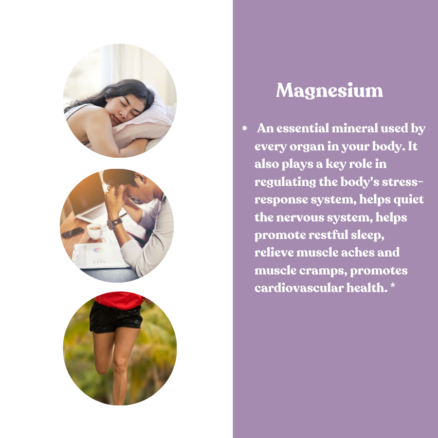 Magnesium Glycinate Chelated for Restful Sleep, Stress & Anxiety Relief