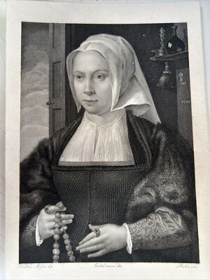 Dalco 'Antonio Parma  Porträt Der Frau von Quentin Massijs  1841