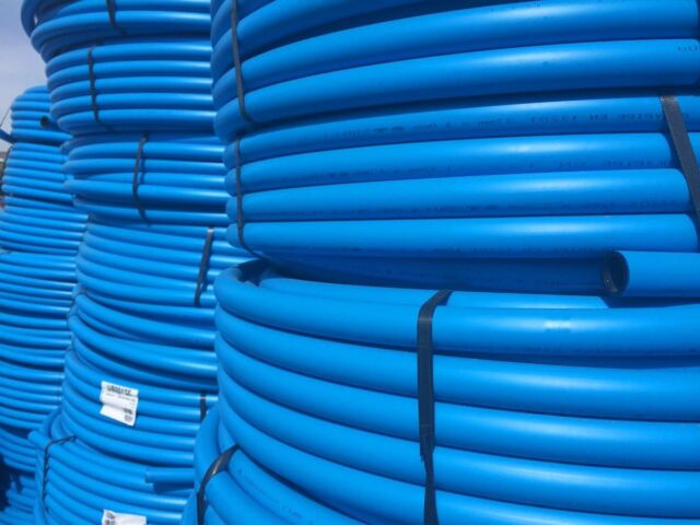 BLUE MDPE PLASTIC MAINS WATER PIPE 20MM 25MM 32MM 25m 50m 100m 150m Roll Coil