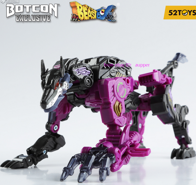 52toys Beastbox Botcon Bb-31bc Darkklawd Wolf Action Figure