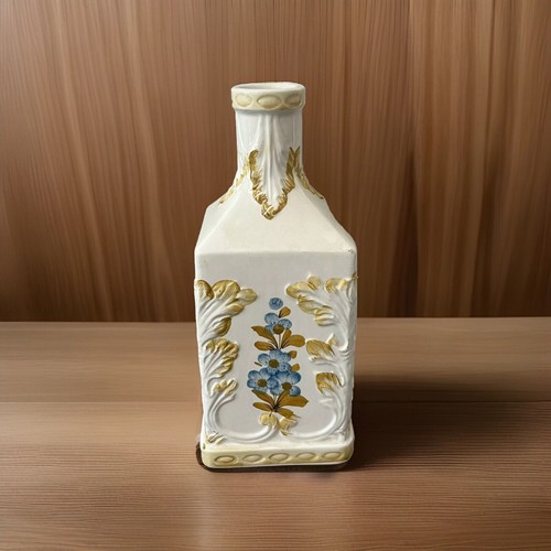 Vintage Bottle Decanter Made in Italy Floral Flowers Ceramic Decorative - Picture 9 of 10