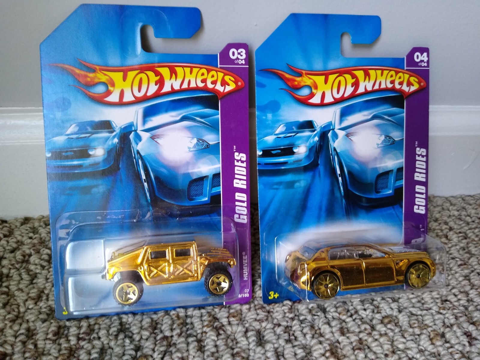 (2) Hot Wheels GOLD RIDES HUMVEE and UNOBTAINIUM eBay