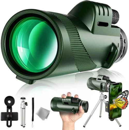 5000M Portable Zoom HD Folding Mini Monocular Telescope Low Night Vision Hunting - 第 1/15 張圖片