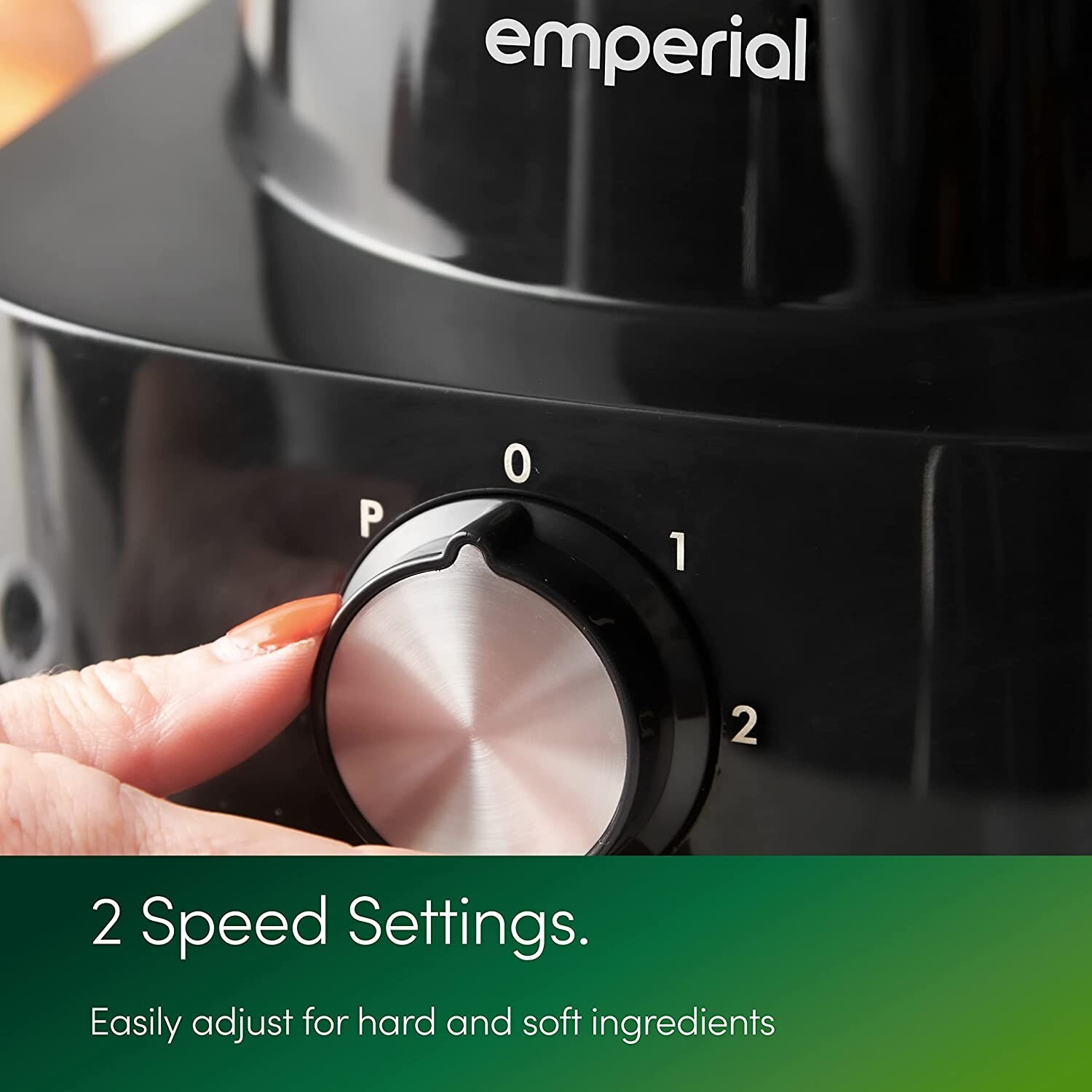 Emperial Food Processor & Blender Chopper Dough Mixer 2 Speed & Pulse