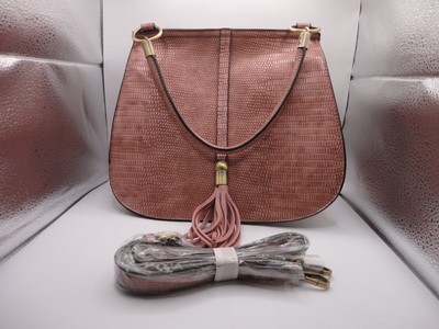 Simply Noelle Pink Faux Leather Crossbody Shoulder Bag NWOT