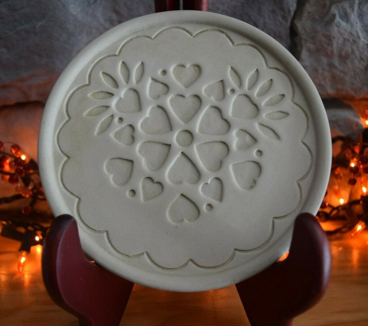 Nice! Hermitage Pottery Cookie Mold 1999 Vintage Stoneware Mold 6 1/4" Round! eBay