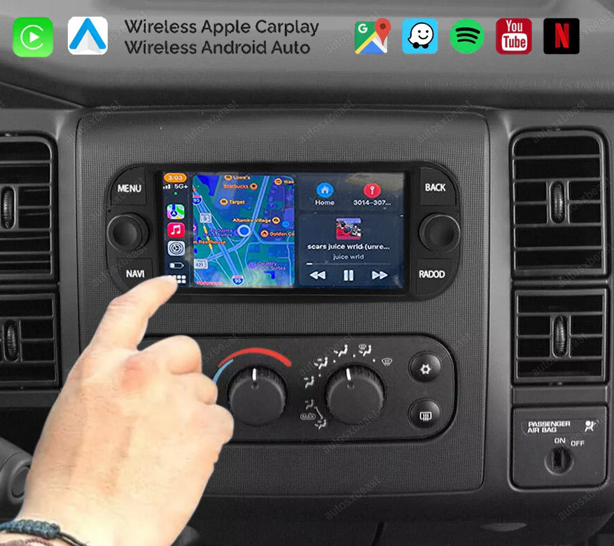 For 2001 2002 2003 Dodge Durango Android 13 Carplay Car Stereo