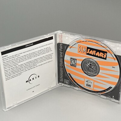 SimSafari PC Sim Safari Game Ages 8 + Windows/ Mcintosh CD-Rom | eBay