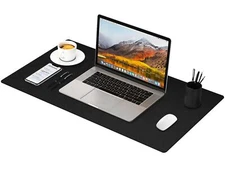 Dual-Sided Desk Pad Protector Waterproof PU Leather Desk Cover Computer Lapto...