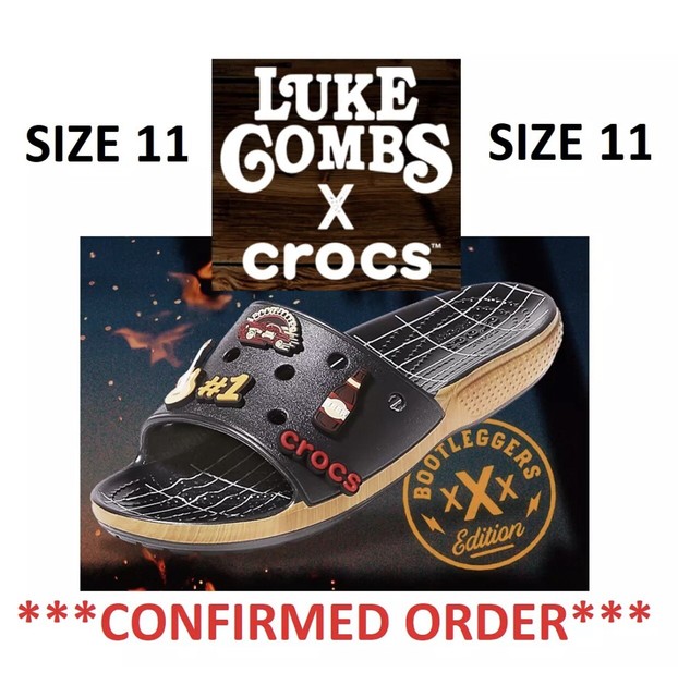 luke combs x crocs classic bootlegger slide