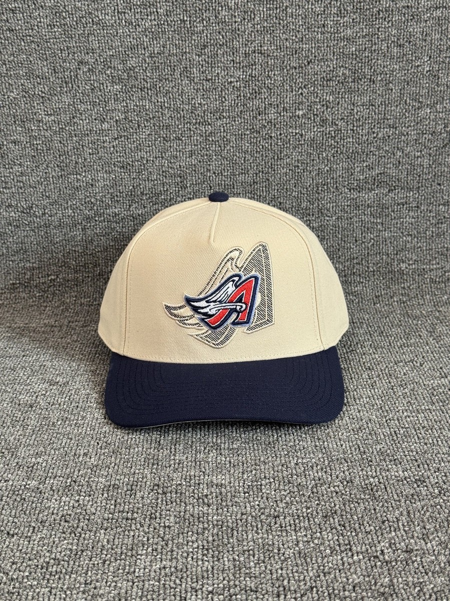 Mitchell & Ness Anaheim Angels Retro Snapback Cream Navy Hat