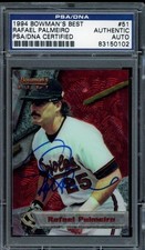 1994 Bowman's Best - Red Rafael Palmeiro #51 Baltimore Orioles Signed Auto PSA
