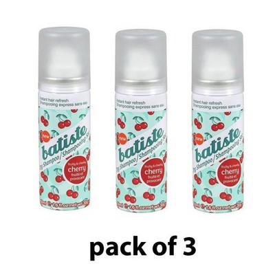 Batiste Cherry Fragrance Mini Dry Shampoo 1.6 fl oz - Pack of 3 #87085
