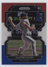 2022 Panini Prizm Red White & Blue Prizm Aaron Ashby #49 0w8