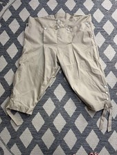 ready to ship men's colonial 18th century fall front knee breeches
