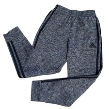 Adidas Boys Youth Joggers Sweatpants Black Gray Size 8