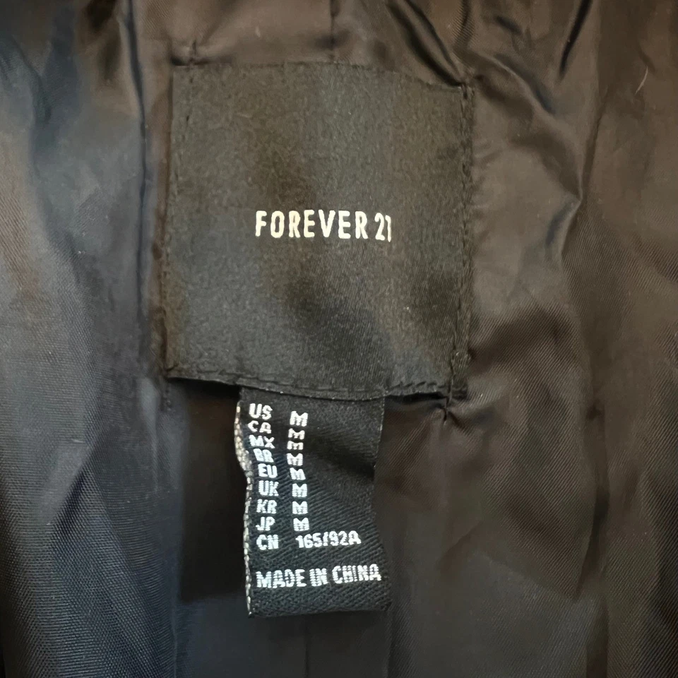 Forever 21 Leopard Print Faux Fur Y2K Cozy Retro Glam Statement Coat Size M - Image 2 of 4