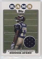2008 Topps Rookie Premiere Relics Donnie Avery #RPR-DA 1pk1