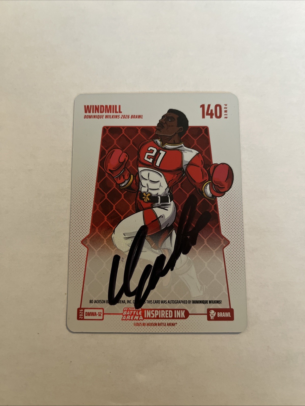 2026 Bo Jackson Battle Arena Windmill Inspired Ink Brawl Auto Dominique Wilkins