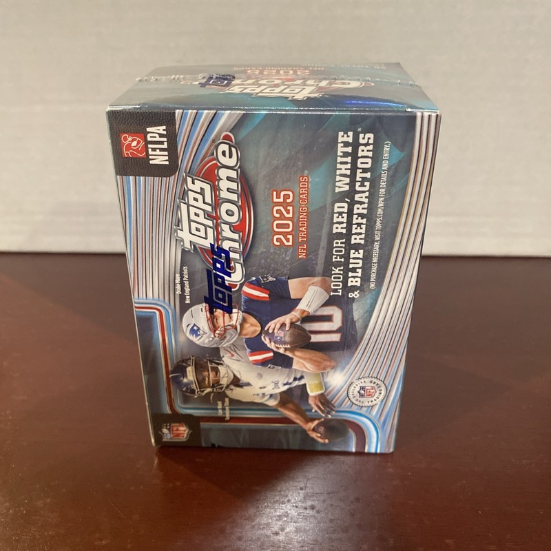 2025 Topps Chrome Football Value Blaster Box IN HAND SHIPS FAST TODAY NEW!