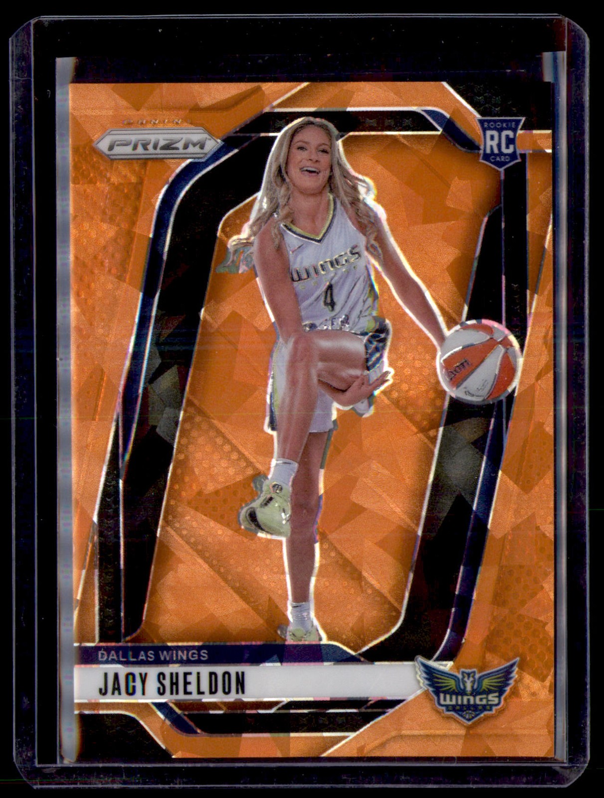 2024 Panini Prizm WNBA #4 Jacy Sheldon Ice Orange Prizms