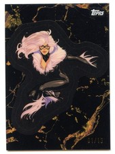 2025 Topps Marvel Comic Book Heroes Golden Black/Gold Card 105 Black Cat #01/10
