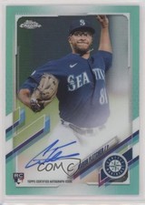 2021 Topps Chrome Rookie Aqua Refractor 22/199 Aaron Fletcher #RA-AF Auto w5b