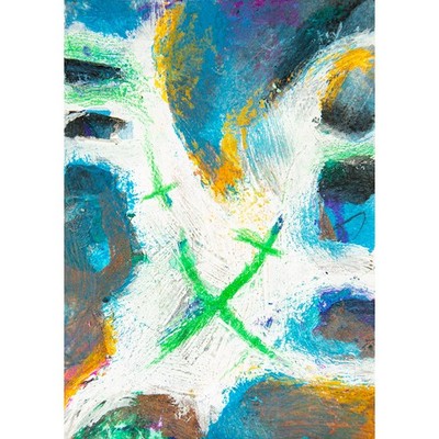 Original painting ACEO miniature OOAK modern art unique trend abstract No. 76