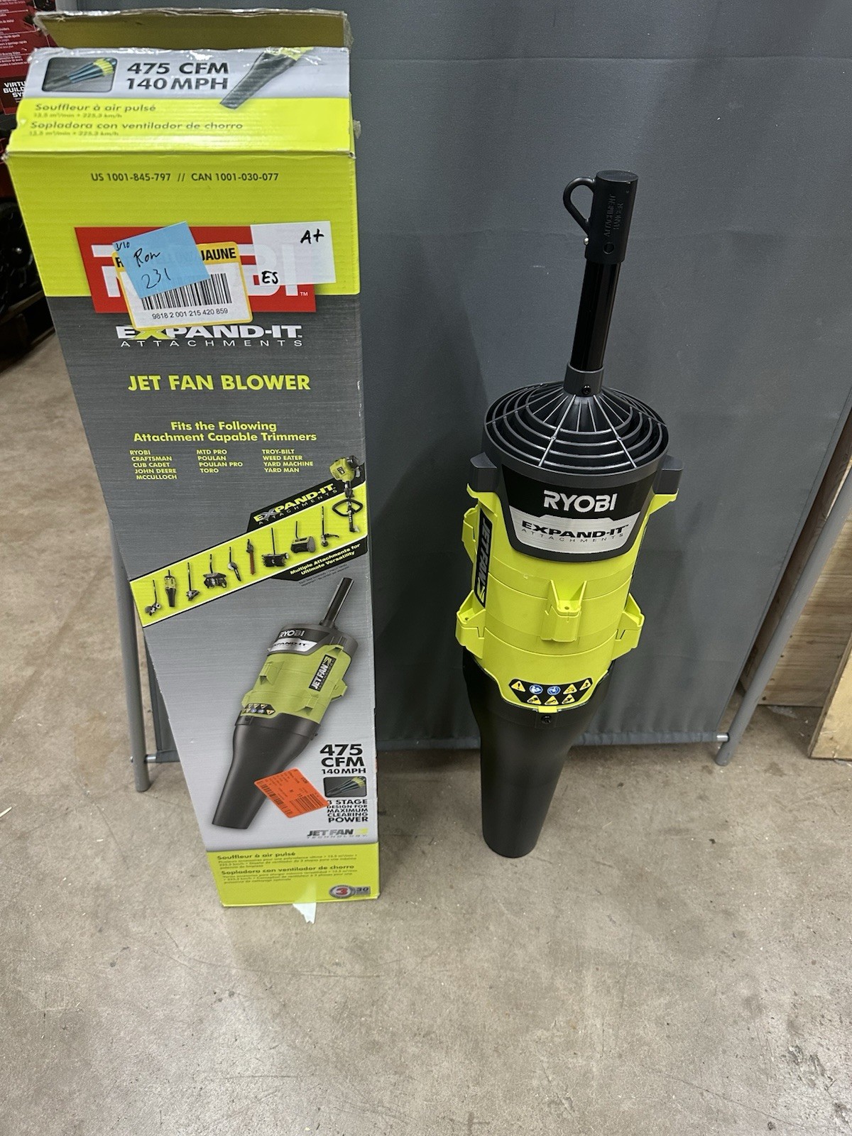 Ryobi RYAXA22 Expand-It Jet Fan Blower Attachment (Open Box)