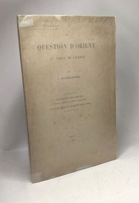 Die Orientfrage zur Zeit Ciceros - Auszug aus der Historischen Zeitschrift