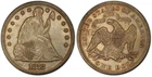 1872 $1 PCGS MS61 CAC Seated Liberty Dollar Lustrous And Original
