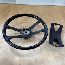 Porsche 914 Original Steering Wheel Date 1971 Leather Re- Wrapped 914-347-805 Porsche 914 Original Steering Wheel Date 1971 Leather Re- Wrapped 914-347-805