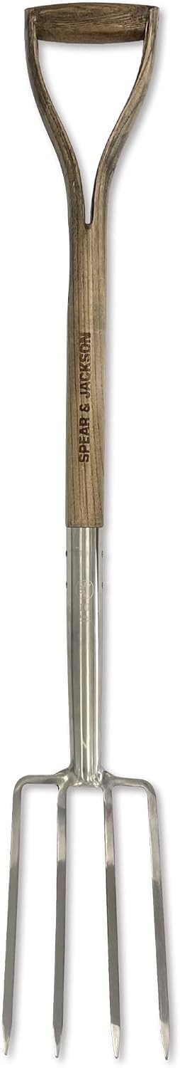 Spear & Jackson Traditional Stainless Steel Border Fork 4552BF Garden Hand Tool