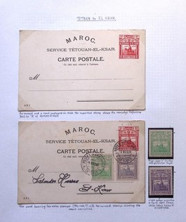 MOROCCO/LOCALS: Tetuan to El Ksar Postcards Ex Old Time Collection Album Page