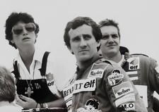 Photo A4 - Formula 1, Renault, Alain Prost, Michelin