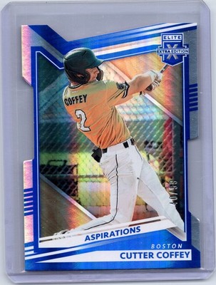 2022 Panini Elite Extra Edition #41 Cutter Coffey Aspirations Die Cut #/59