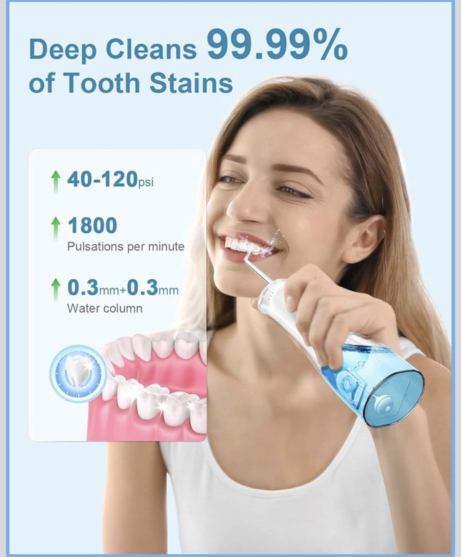 Open Cordless Oral Irrigator Water Flosser 4 smart Modes model OR869